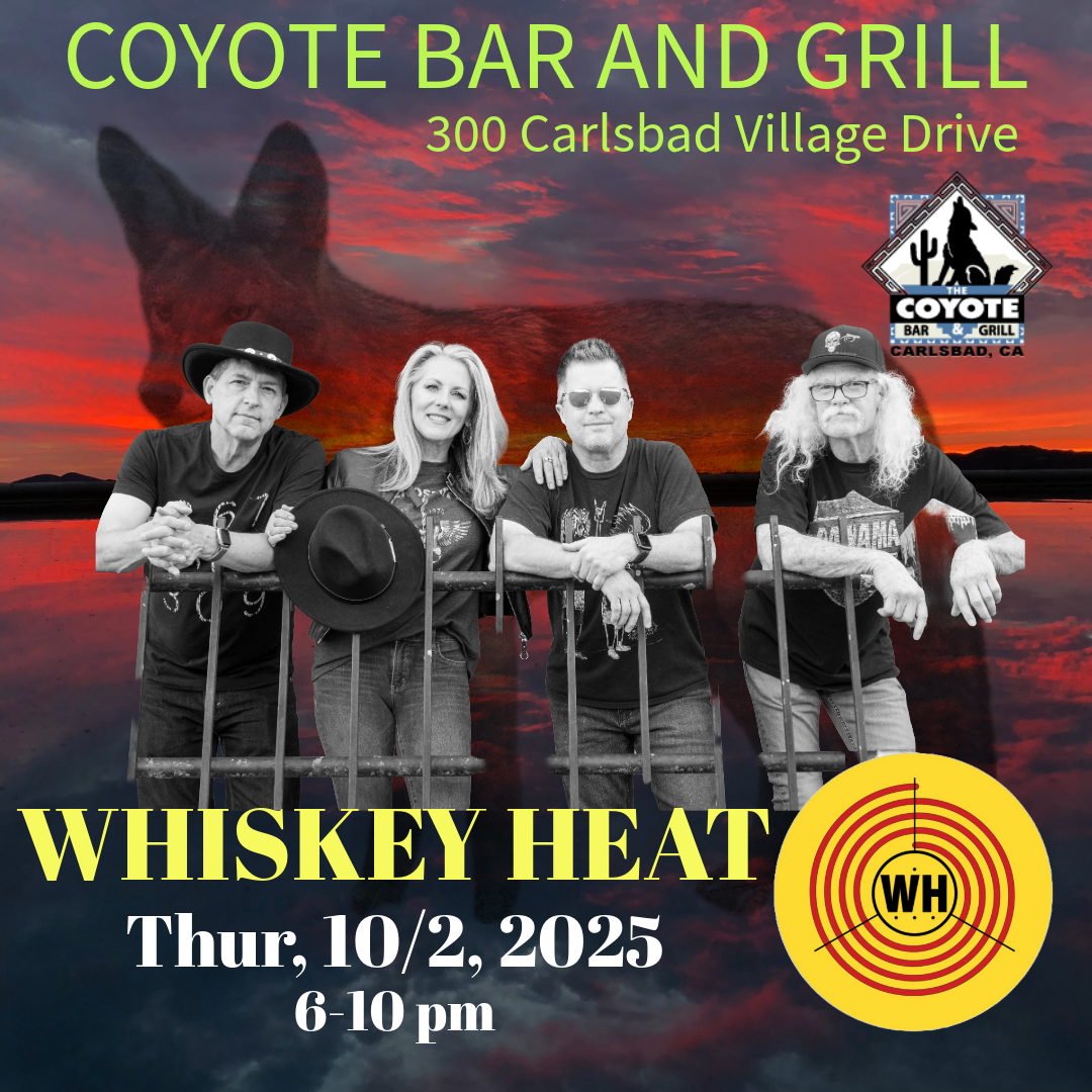 Coyote Bar & Grill October 2, 2025 6-10pm