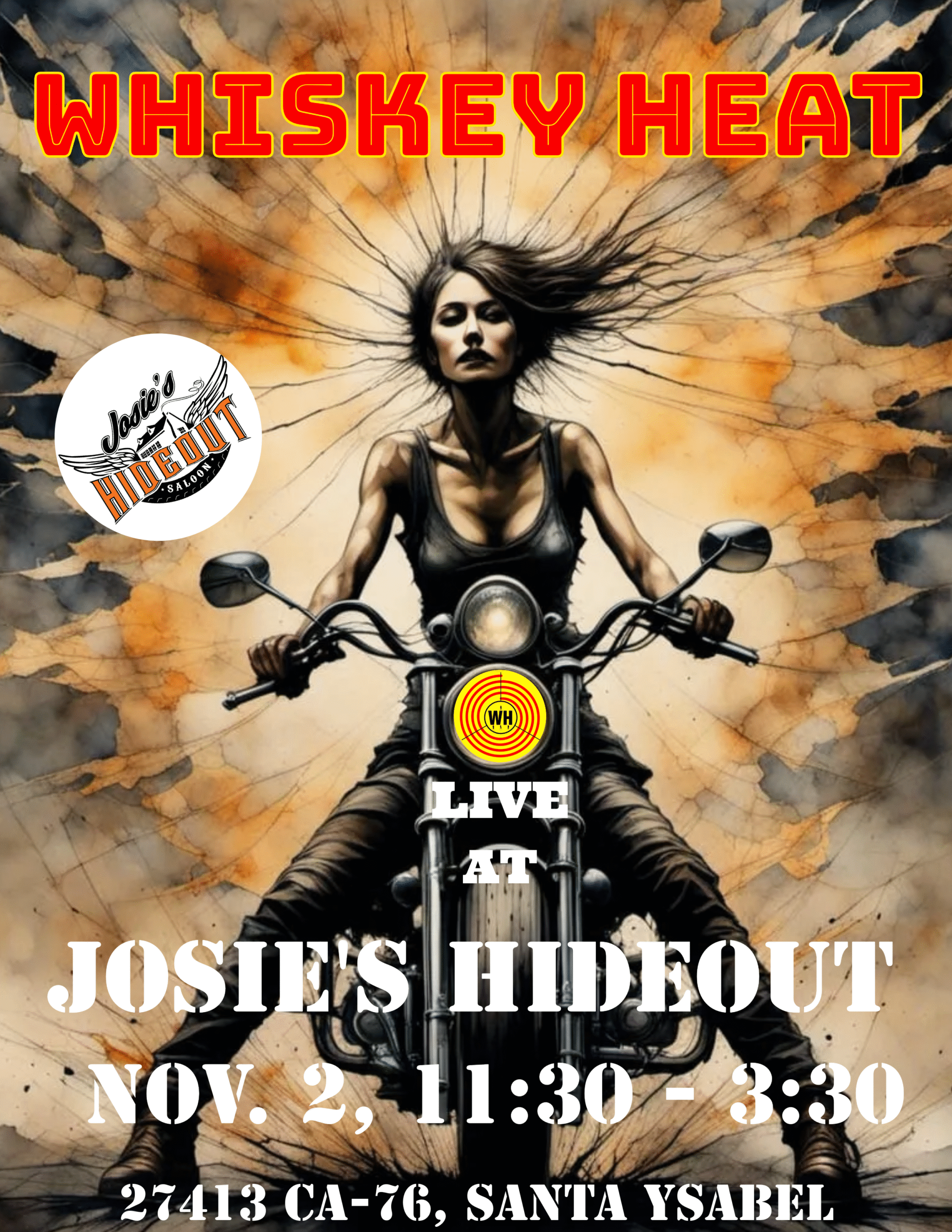 Josie's Hideout Saloon November 2, 2025 11:30am-3:30pm